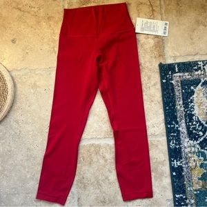 Lululemon align leggings 23” in dark red